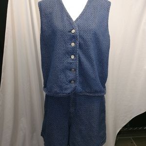 Denim Vest and Shorts Plus size 20